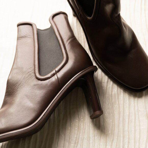 Coach Womens Geneva Leather Bootie Size 7 in Maple Leather New NWOB Boots $295 - Picture 8 of 8